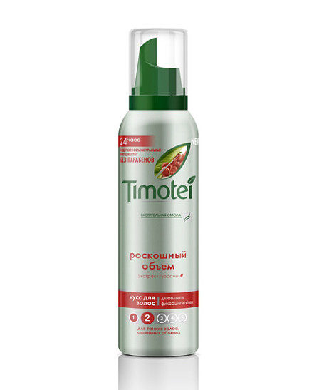 Муссы для укладки Timotei: на 100% натуральные!
