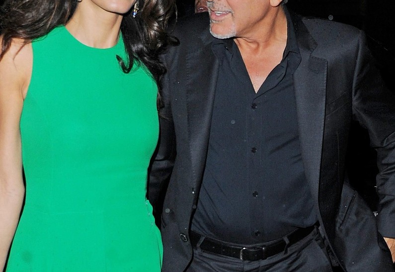 Джордж и Амаль Клуни на показе фильма в Нью-Йорке