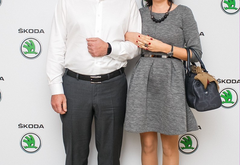 Гости на презентации нового автомобиля ŠKODA Superb