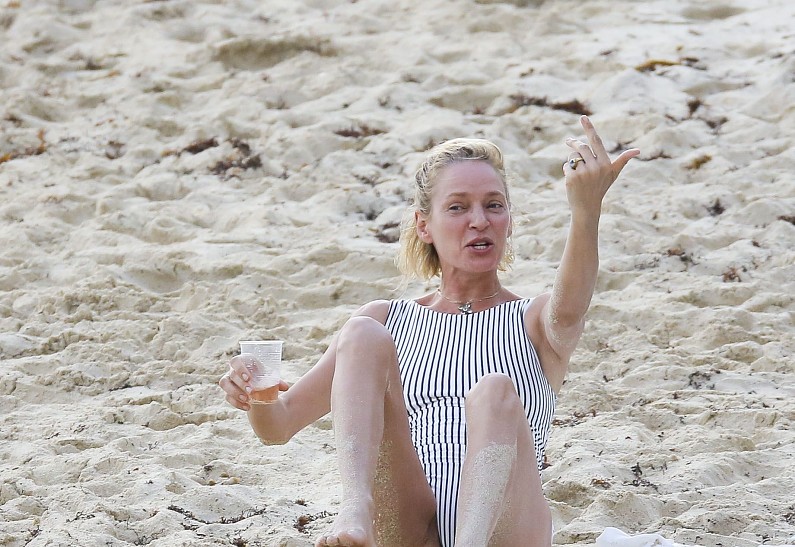 Ума Турман знает, как правильно отдыхать