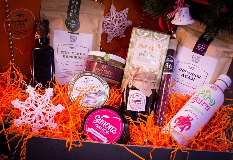 Полезные подарки на Новый год в магазине правильных продуктов «Город-Сад»