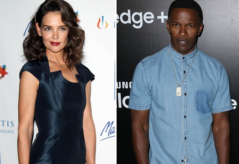 Джейми Фокс отметил день рождения в компании Кэти Холмс