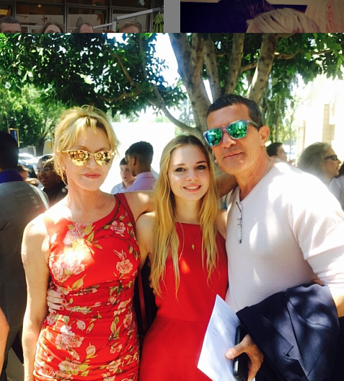 Антонио Бандерас и Мелани Гриффит посетили выпускной дочери