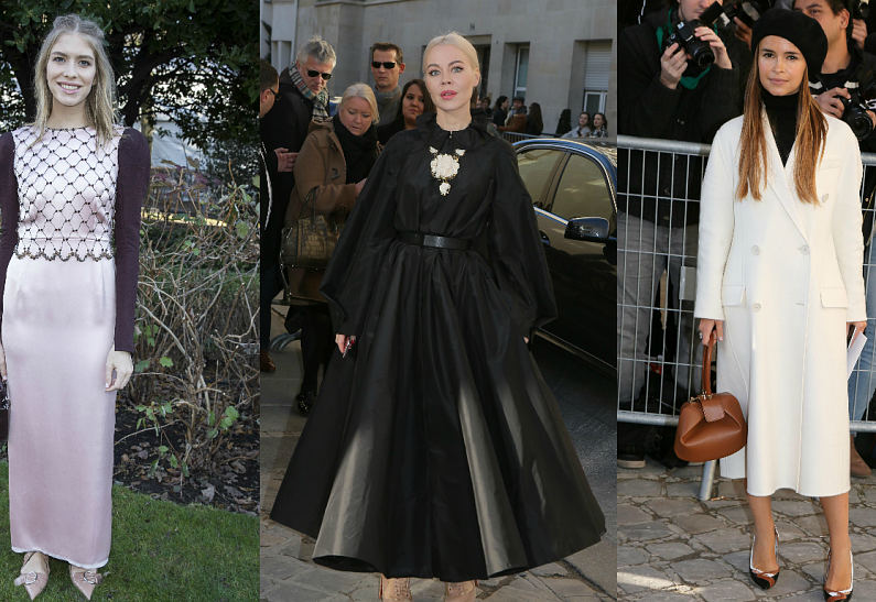 Мирослава Дума, Лена Перминова, Анна Делло Руссо и другие звезды на показе Christian Dior Haute Couture 2016 в Париже