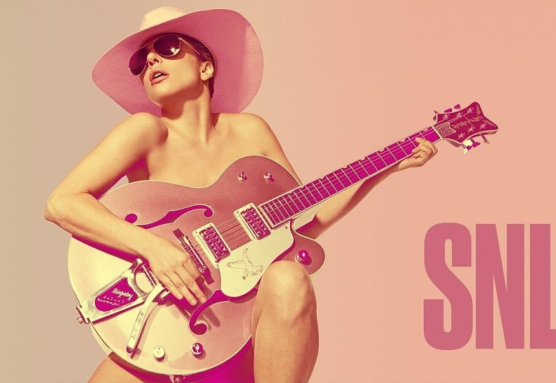 Леди Гага: выступление на Saturday Night Live и презентация проморолика для Apple Music