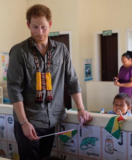 Принц Гарри прибыл в Гайану