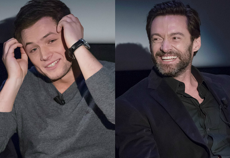 Хью Джекман и Тэрон Эджертон представили фильм «Эдди «Орёл» во Франции