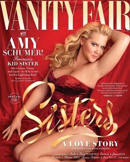 Женщина в красном: Эми Шумер на обложке Vanity Fair