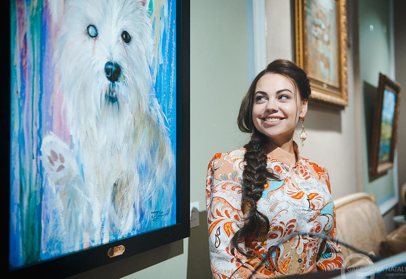 В Москве портрет собаки из приюта продан за 250 тысяч рублей