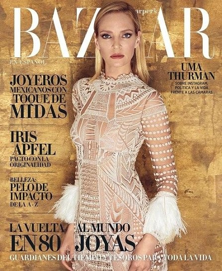 Шикарная Ума Турман для Harpers Bazaar