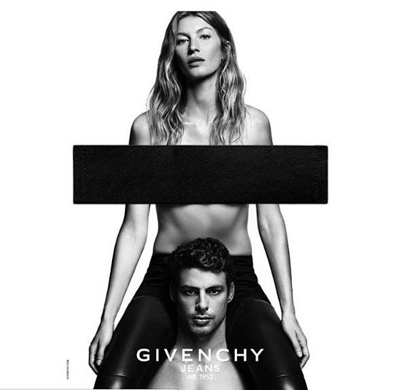 Жизель Бундхен снялась топлес для рекламной кампании Givenchy