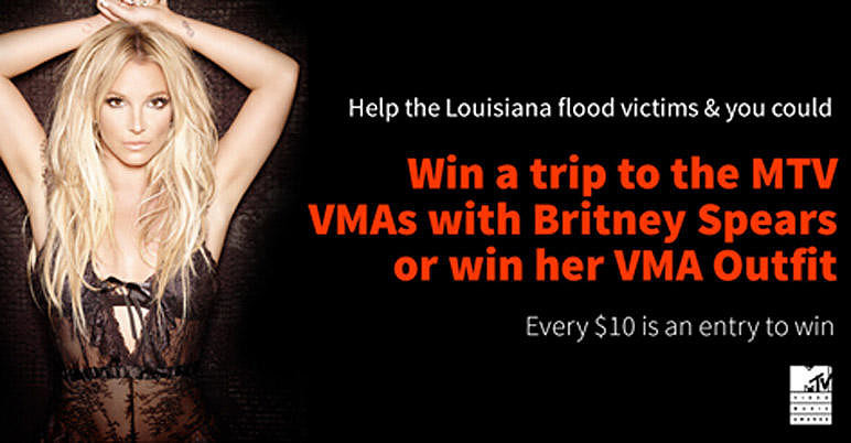 Бритни Спирс помогает собрать средства для пострадавших от наводнений в Луизиане