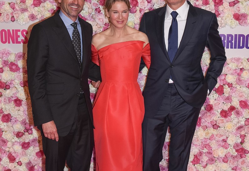 Рене Зельвегер, Патрик Демпси и Колин Фёрт на премьере «Бриджит Джонс 3»