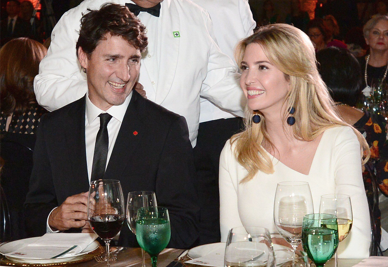 Джастин Трюдо и Иванка Трамп поужинали вместе