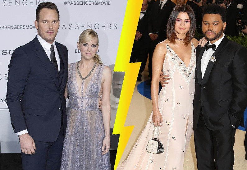 Анна Фэрис и Крис Прэтт, Селена Гомес и The Weeknd: самые громкие расставания 2017