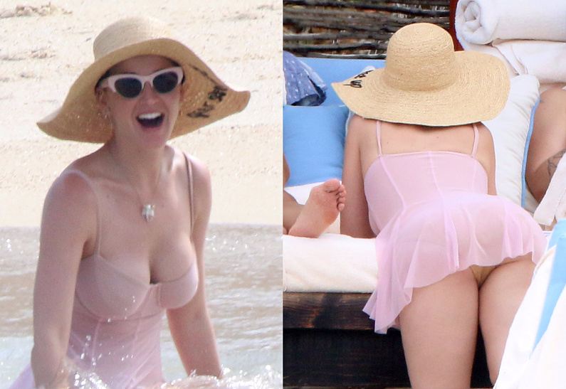 Приличные и не очень снимки Кэти Перри взбудоражили воображение поклонников