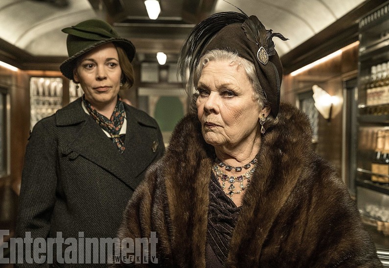 Джуди Денч, Пенелопа Крус, Мишель Пфайффер и Джонни Депп в фильме «Убийство в Восточном экспрессе»