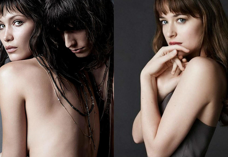 Белла Хадид в образе Анастейши Стил в новой рекламной кампании