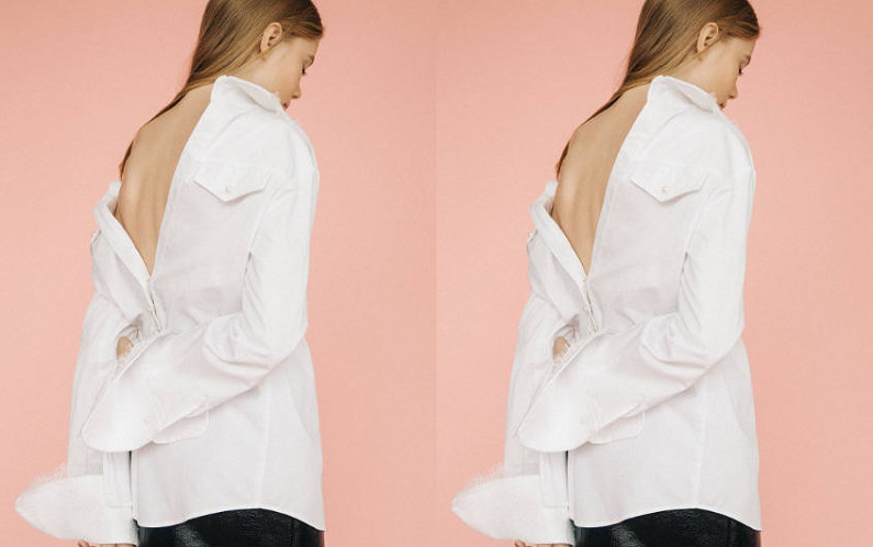 Тренд: рубашка наоборот