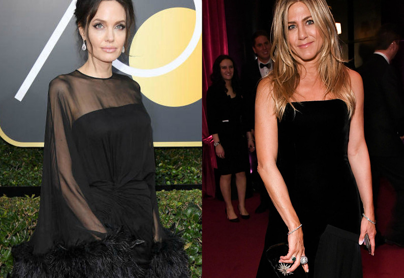 Дженнифер Энистон и Анджелина Джоли: кто кого затмил на «Золотом глобусе 2018»
