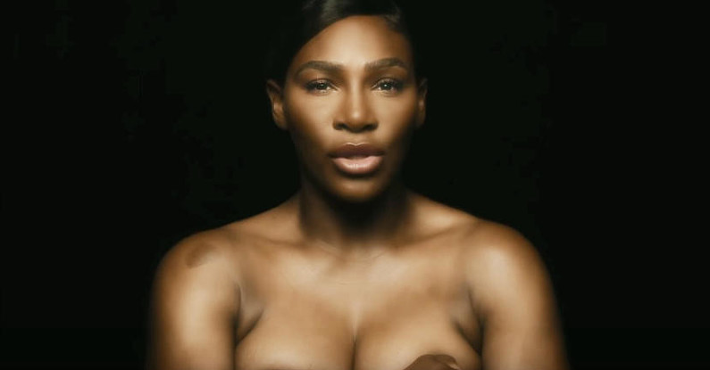 Серена Уильямс спела топлес в социальном проекте против рака груди