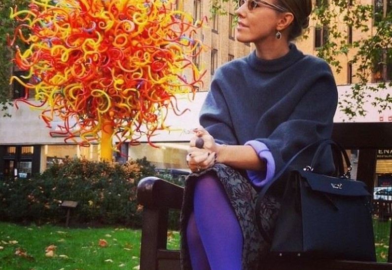 Ксения Собчак выступила против бытового насилия