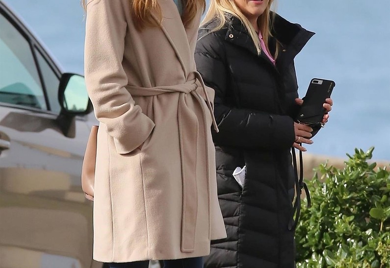 Николь Кидман и Риз Уизерспун на съемках второго сезона «Большой маленькой лжи»