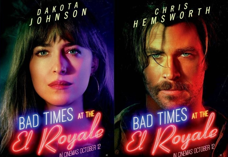 Дакота Джонсон на новых постерах к триллеру «Ничего хорошего в отеле “Эль Рояль”»