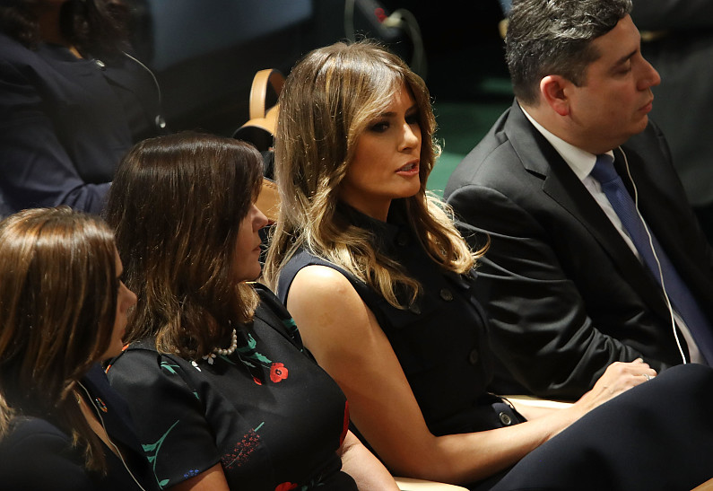 Мелания Трамп в стильном платье Dior появилась на заседании Генассамблеи ООН