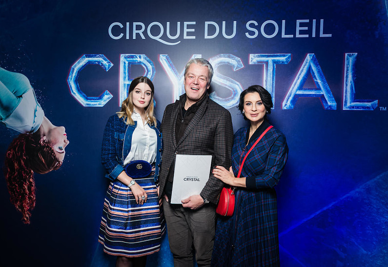 Семья Стриженовых, Дмитрий Хрусталёв, Наталья Подольская и другие гости премьеры шоу Cirque du Soleil на льду