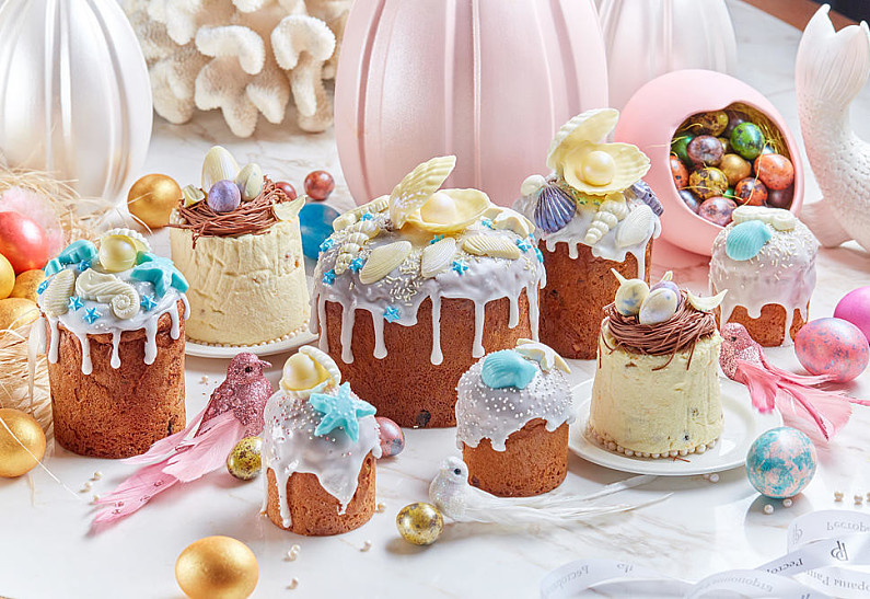Куличи, пирожные, печенья, крашенки и пасхальные наборы к светлому празднику