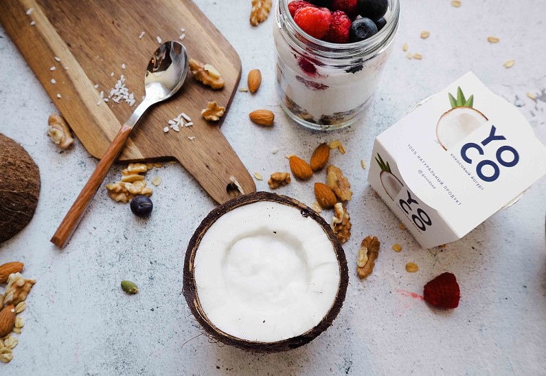 «Город-Сад» произвел фурор на рынке запуском нового кокосового йогурта