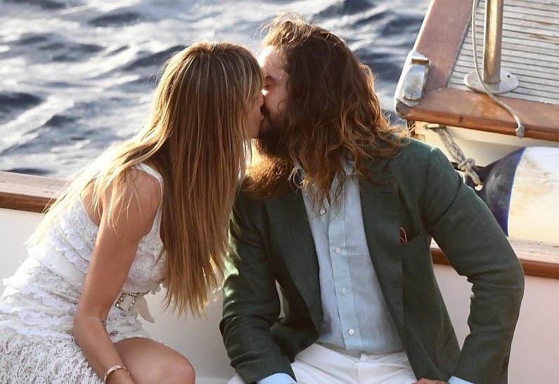 Хайди Клум и Том Каулитц сыграли вторую свадьбу на яхте