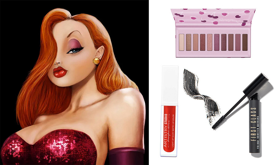 1. Матовая жидкая помада для губ с подсветкой, Shanghai Edition, Artistry Studio; 2. Тушь для ресниц с эффектом объема, First Class, Faberlic; 3. Тени для век, Berry On, Essence