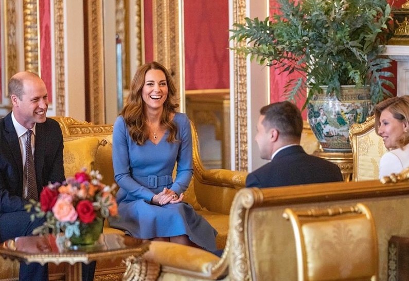 Принц Уильям и Кейт Миддлтон приняли Владимира Зеленского и его жену в Букингемском дворце