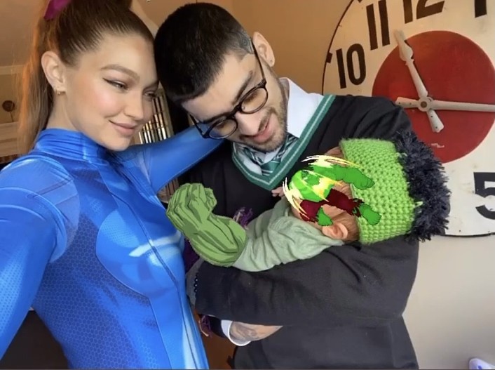 Джиджи Хадид и Зейн Малик с дочерью
