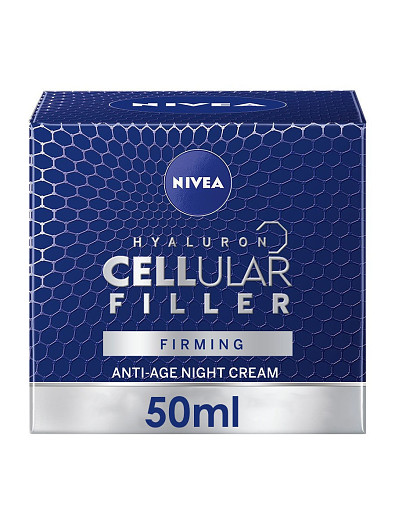 Омолаживающий ночной крем для лица Hyaluron Cellular Filler, Nivea