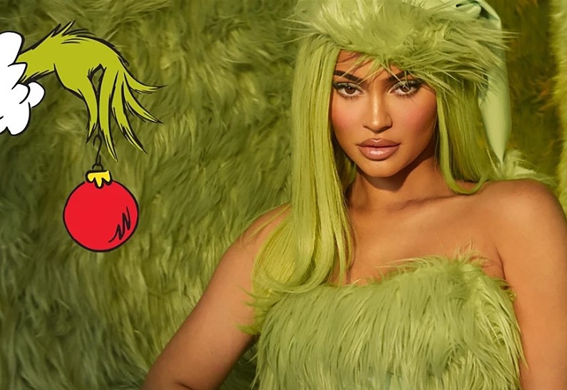 Находка недели: новогодняя коллекция макияжа в стиле «Гринча» от Кайли Дженнер