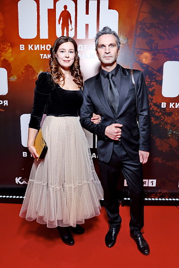 Виктор Добронравов с женой Александрой