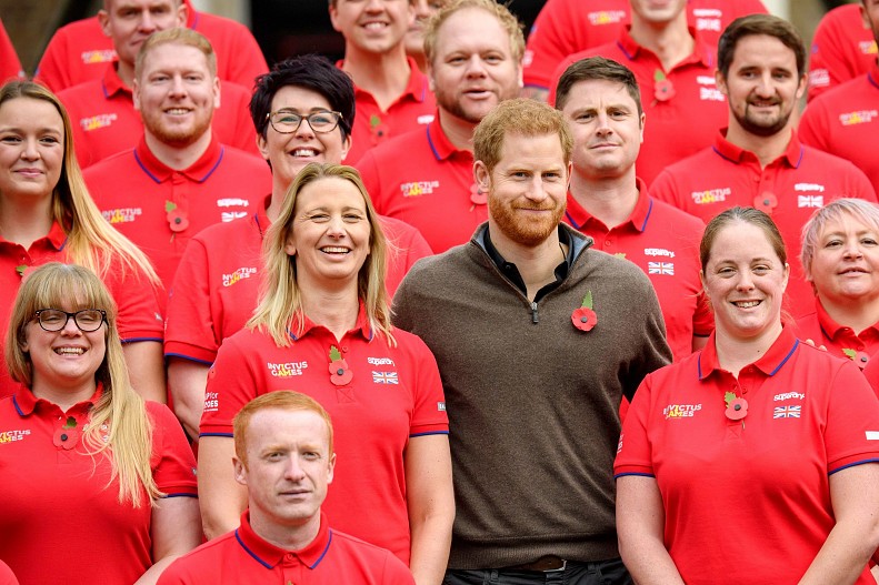 Принц Гарри и команда Invictus Games