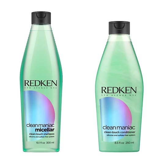 Шампунь и кондиционер для глубокого очищения кожи головы и волос с мицеллярной водой, Clean Maniac, Redken