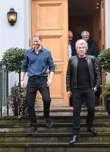 Принц Гарри и Джон Бон Джови