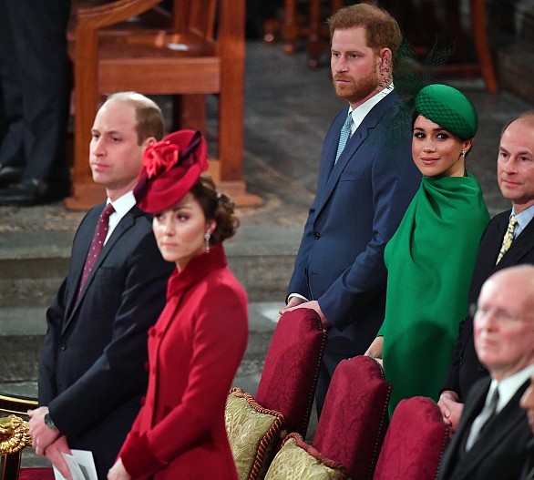 Принц Уильям и Кейт Миддлтон, принц Гарри и Меган Маркл