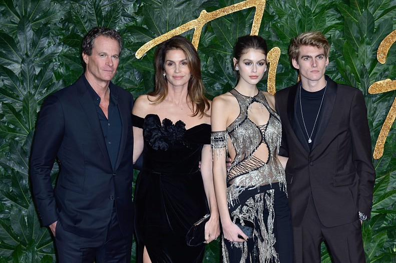 Рэнди Гербер, Синди Кроуфорд, Кайя Гербер, Пресли Гербер