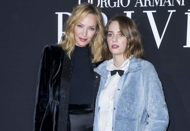 Ума Турман собственноручно постригла свою бунтующую дочь