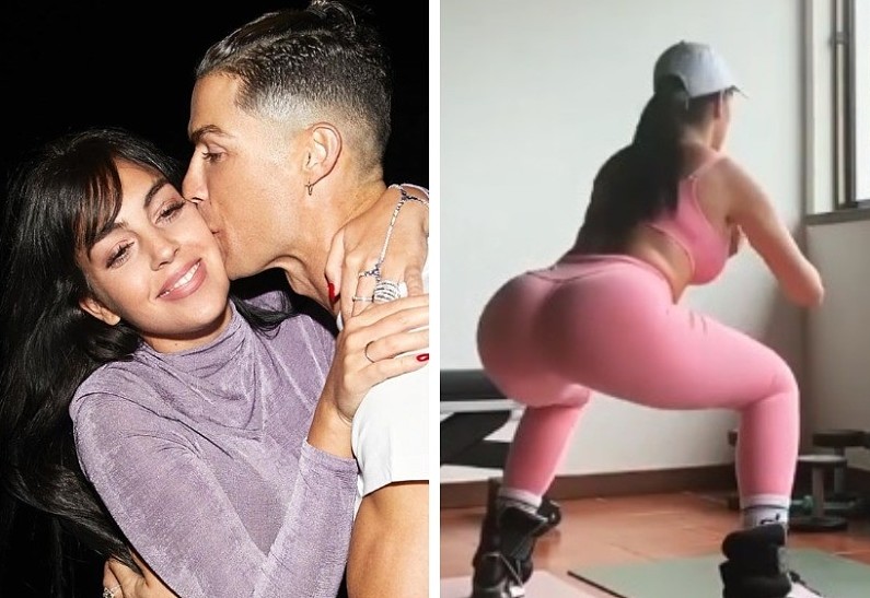 Невеста Криштиану Роналду показала, как качает ягодицы дома. Жаркое видео!