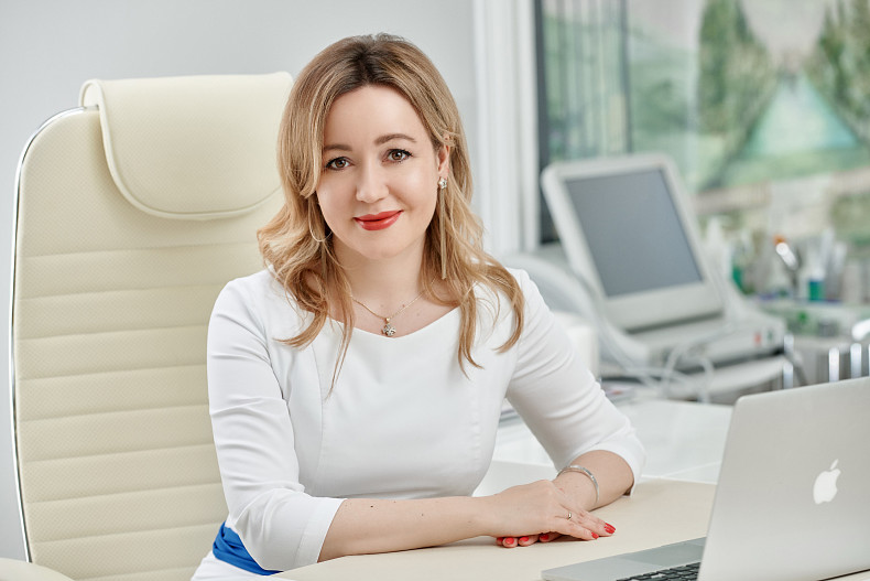Елена Гольцова, кандидат медицинских наук, Главный врач клиники GG beauty на Гранатном переулке 24/2, стр. 2