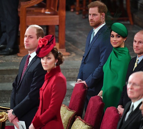 Принц Уильям и Кейт Миддлтон, принц Гарри и Меган Маркл