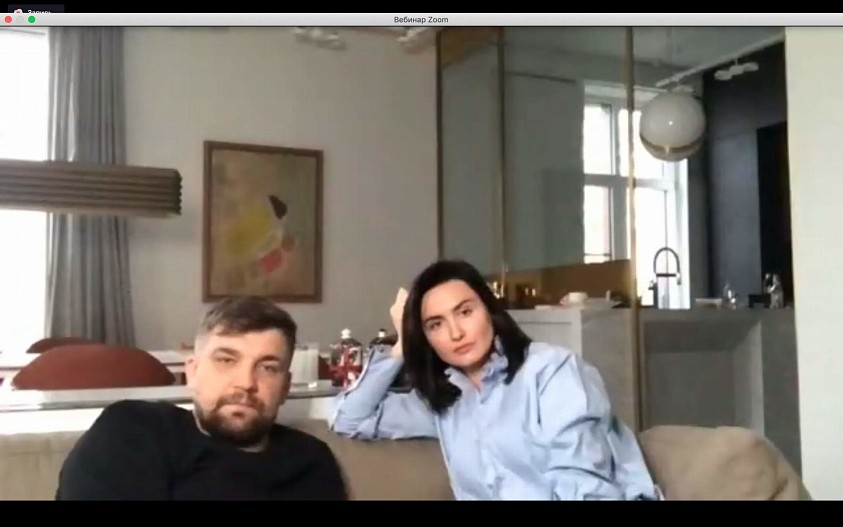 Василий Вакуленко (Баста) и Елена Пинская