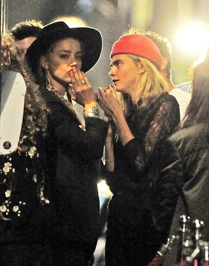 Эмбер Херд и Кара Делевинь